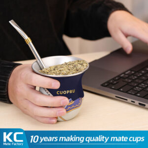 Saddle pattern UV printed mate cup